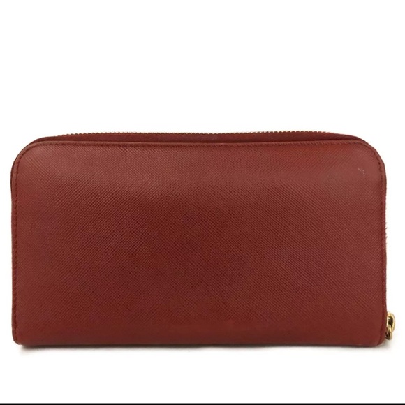 Authentic Prada Logo Zippy Saffiano Wallet - Picture 3 of 7